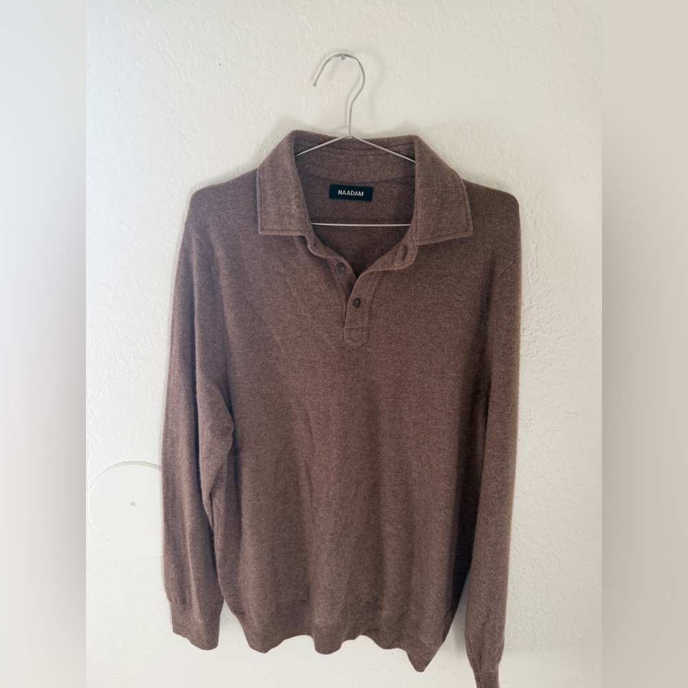 NAADAM Cashmere Sweater in Rich Brown